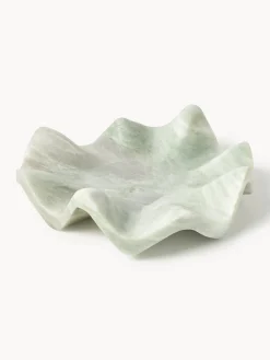 Vassoio decorativo in marmo fatto a mano Gaia, Ø 30 cm