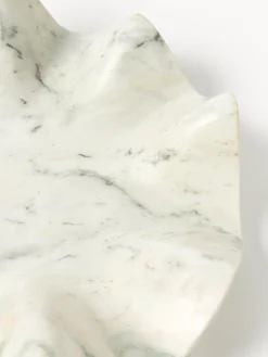 Vassoio decorativo in marmo fatto a mano Gaia, Ø 40 cm
