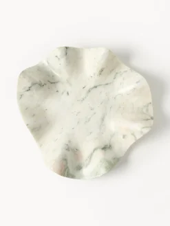 Vassoio decorativo in marmo fatto a mano Gaia, Ø 40 cm