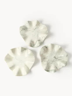 Vassoio decorativo in marmo fatto a mano Gaia, Ø 40 cm