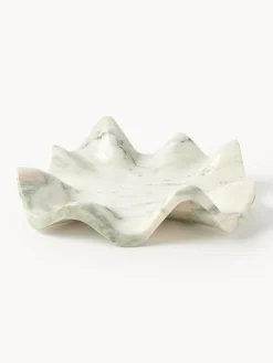 Vassoio decorativo in marmo fatto a mano Gaia, Ø 40 cm