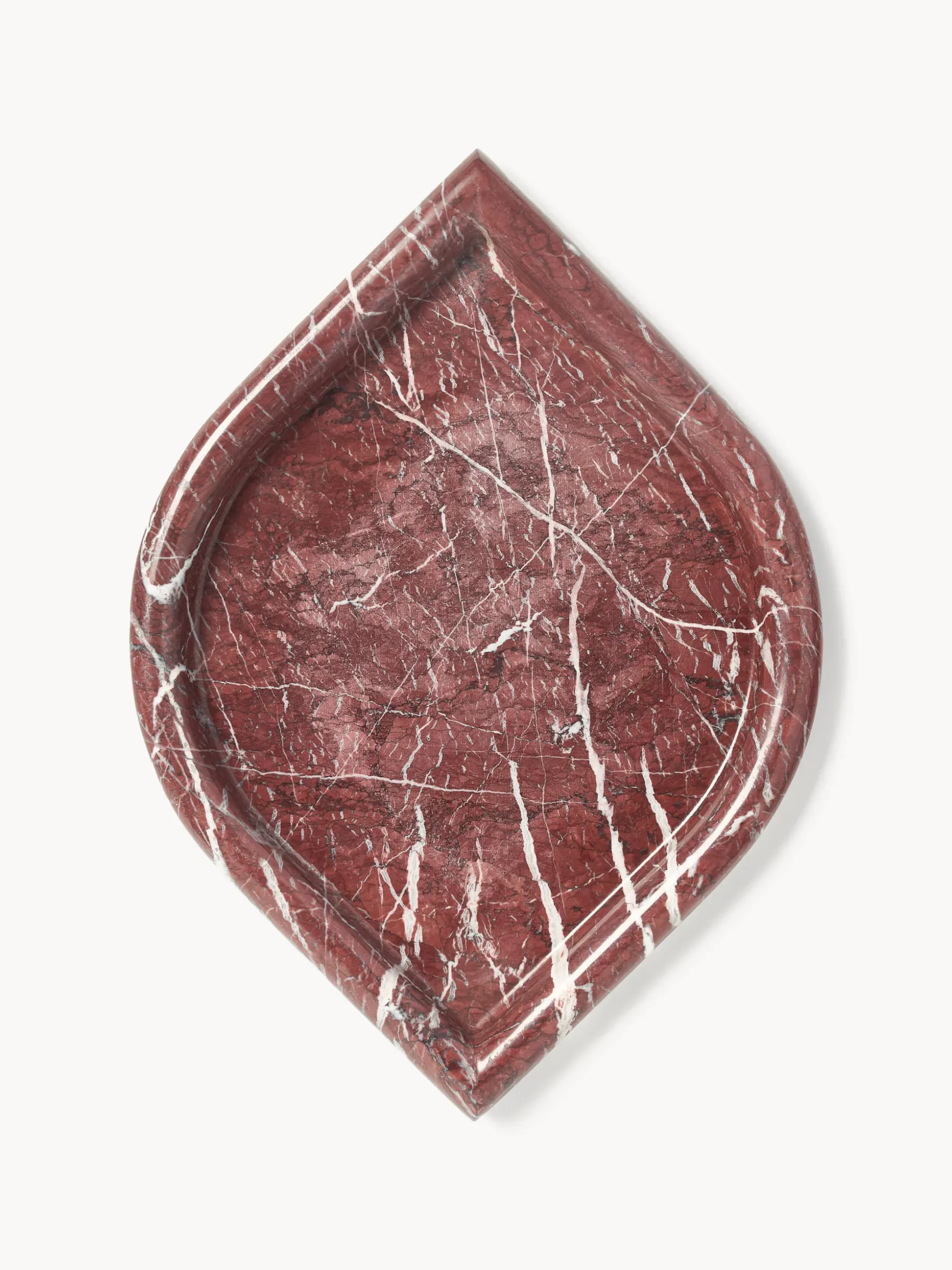 Vassoio decorativo in marmo Maba