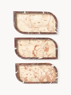 Vassoio decorativo in marmo Maba