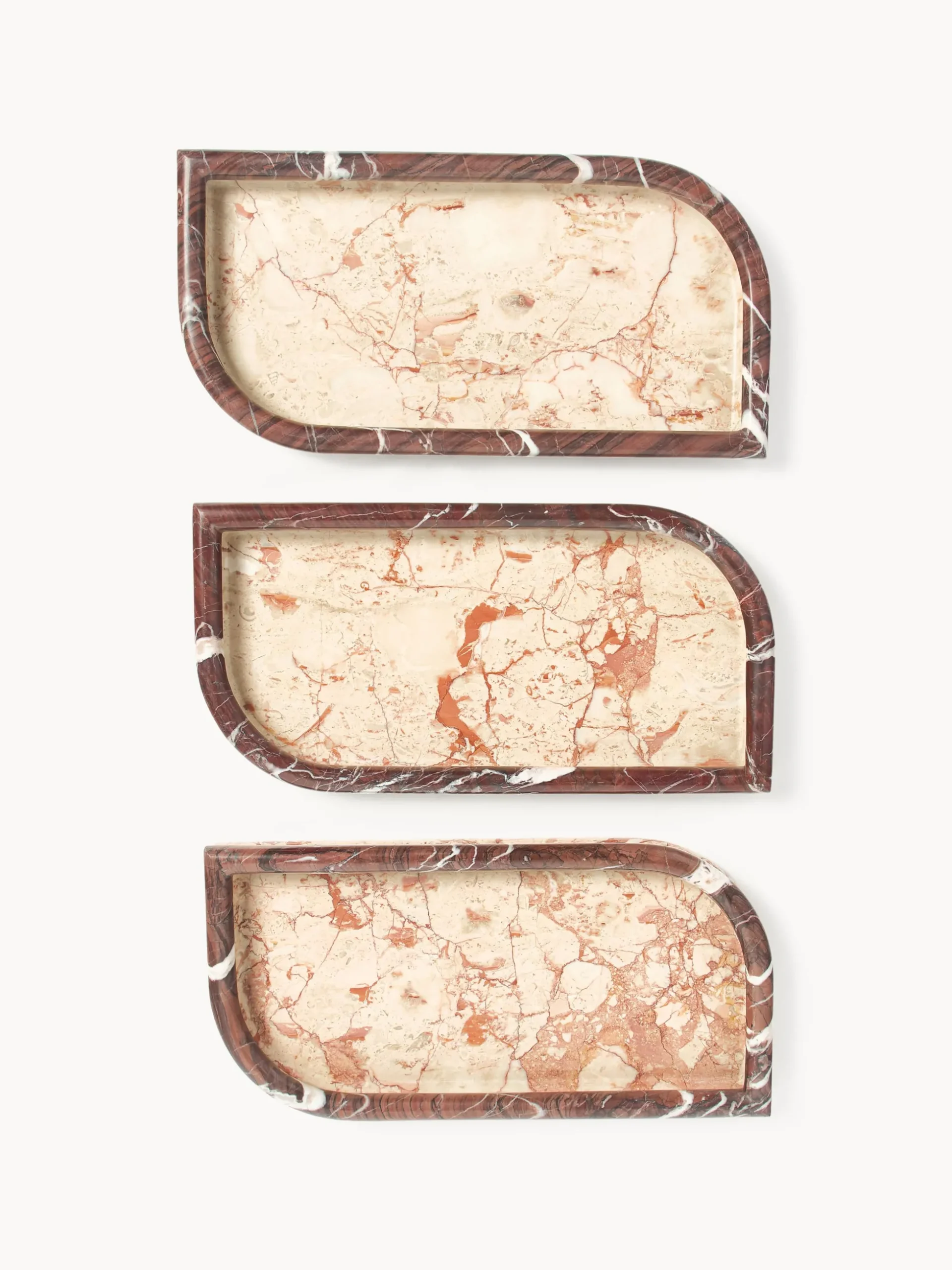 Vassoio decorativo in marmo Maba