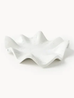 Vassoio decorativo in marmo fatto a mano Gaia, Ø 40 cm