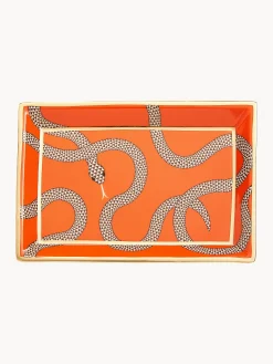 Vassoio decorativo con accenti dorati Eden