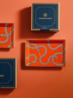 Vassoio decorativo con accenti dorati Eden