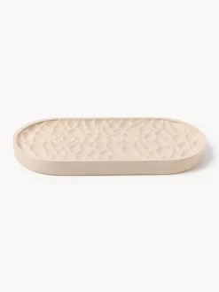 Vassoio decorativo in legno di frassino Camila, larg. 30 cm
