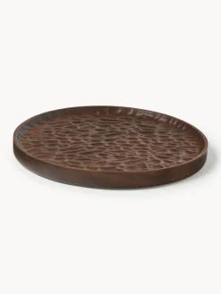 Vassoio decorativo in legno di acacia Camila, Ø 35 cm