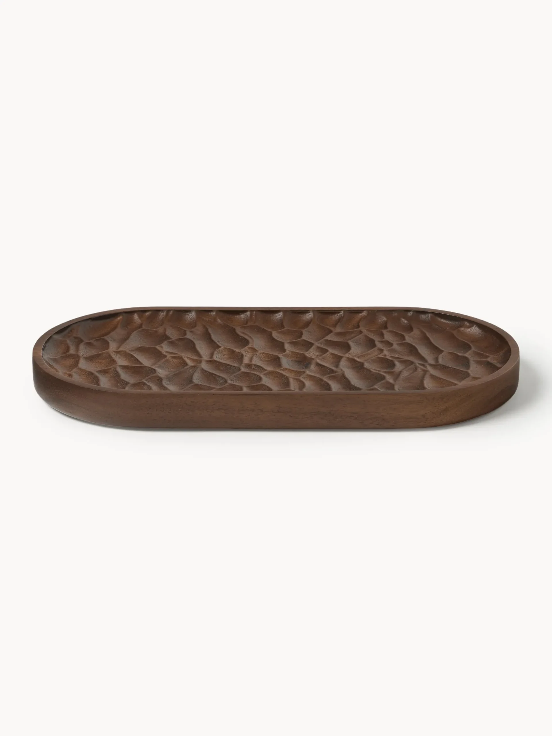 Vassoio decorativo in legno di acacia Camila, larg. 30 cm