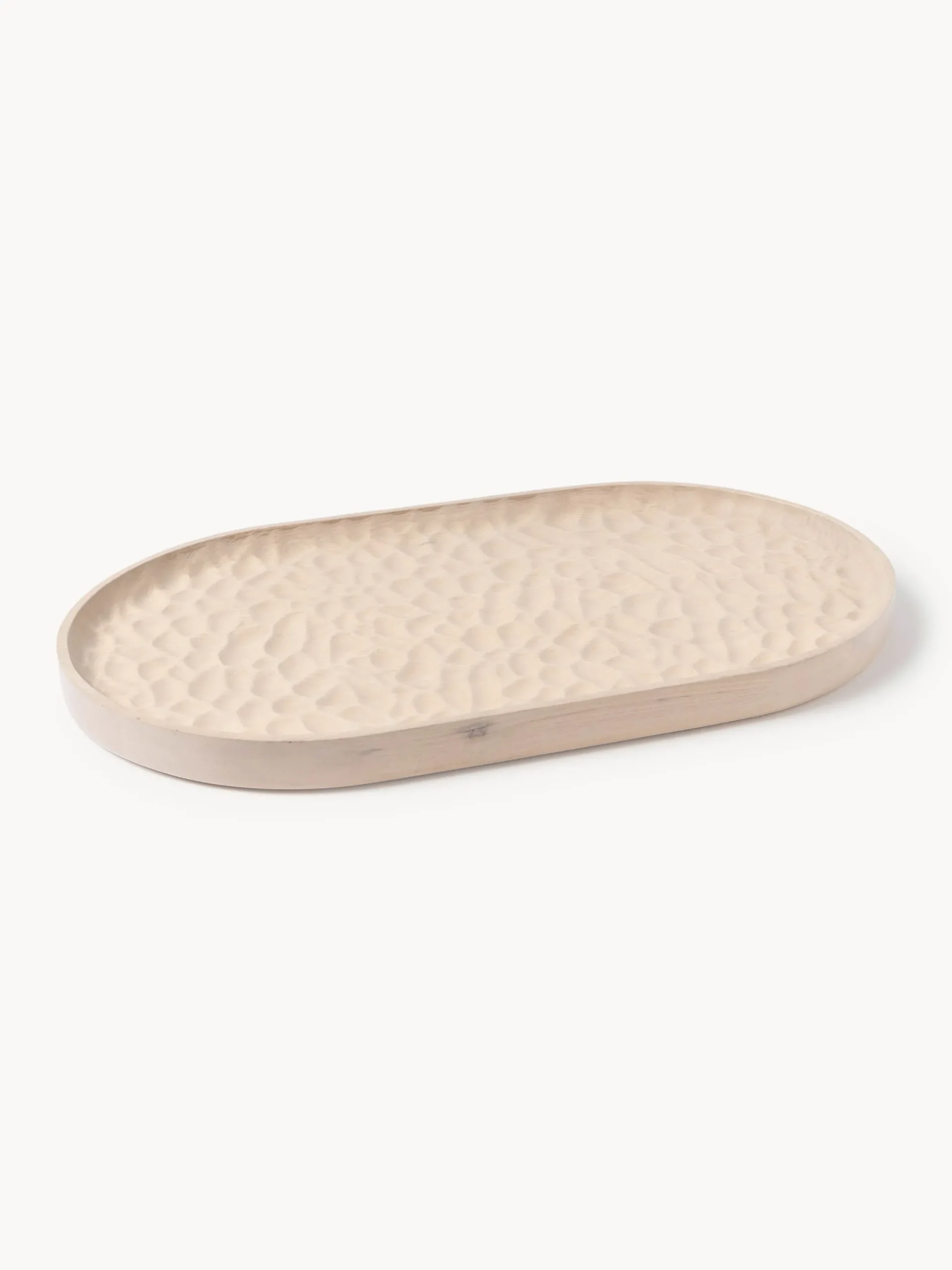 Vassoio decorativo in legno di frassino Camila, larg. 45 cm