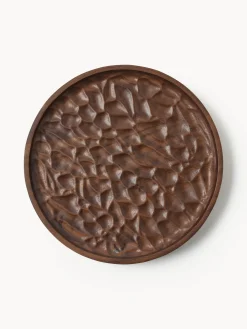 Vassoio decorativo in legno di acacia Camila, Ø 25 cm