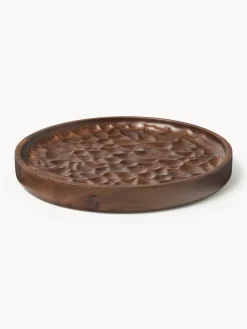 Vassoio decorativo in legno di acacia Camila, Ø 25 cm