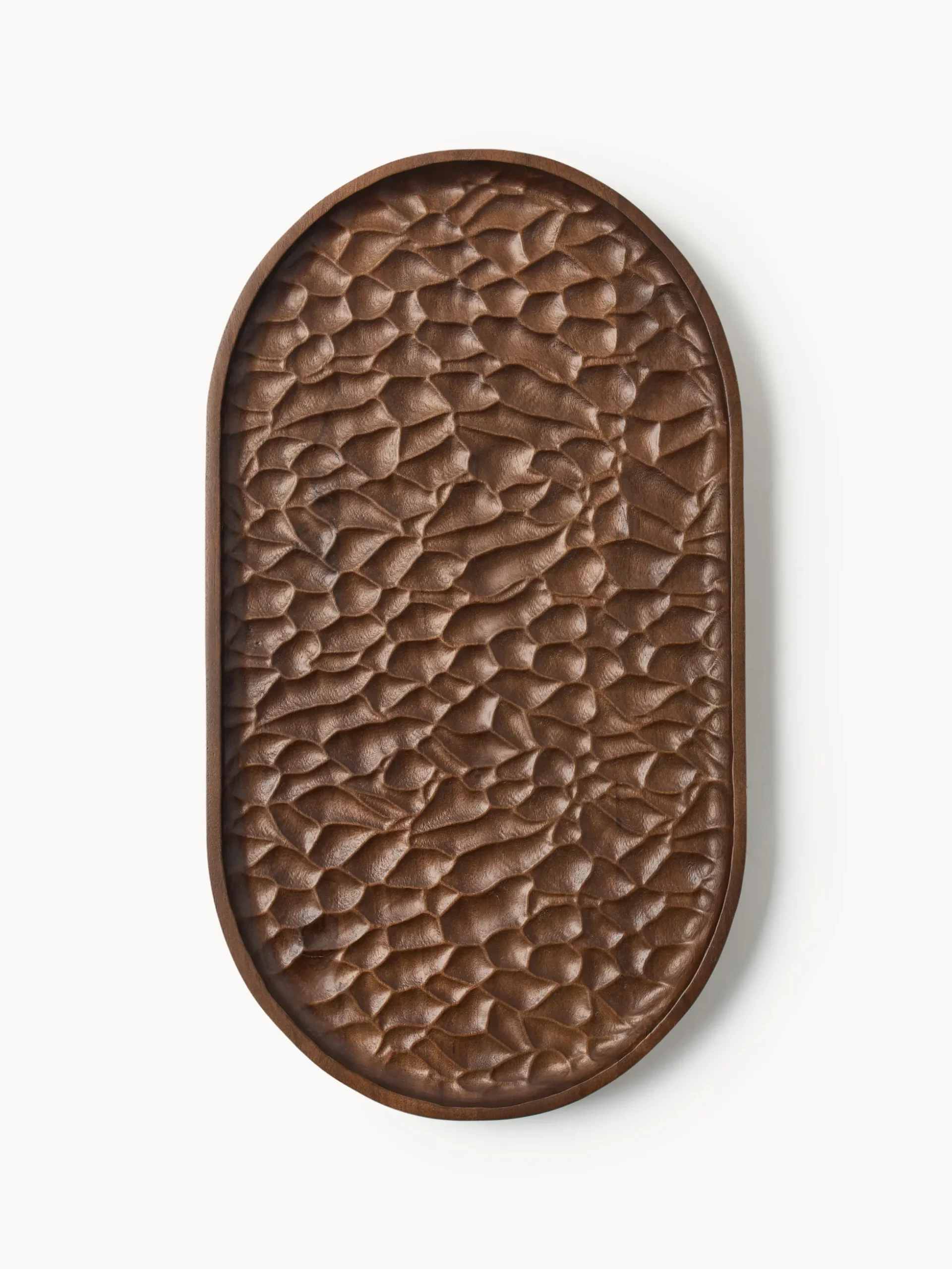 Vassoio decorativo in legno di acacia Camila, larg. 45 cm