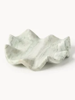 Vassoio decorativo in marmo fatto a mano Gaia, Ø 20 cm
