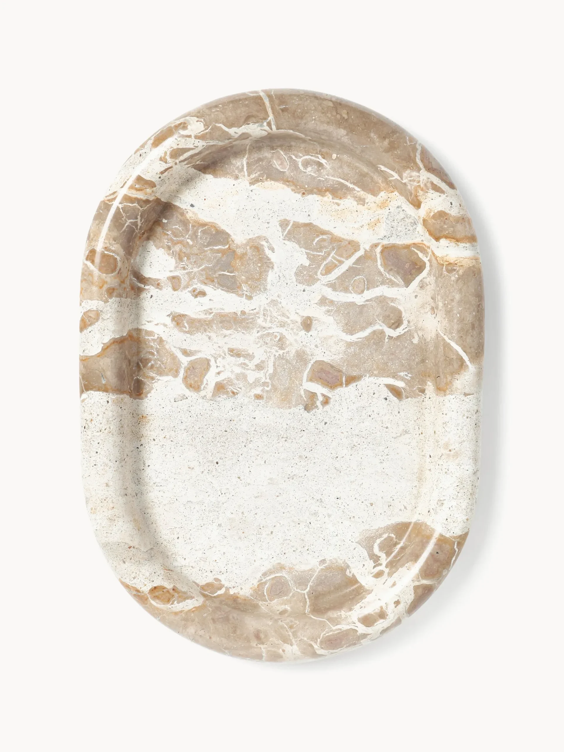 Vassoio decorativo in marmo Maba