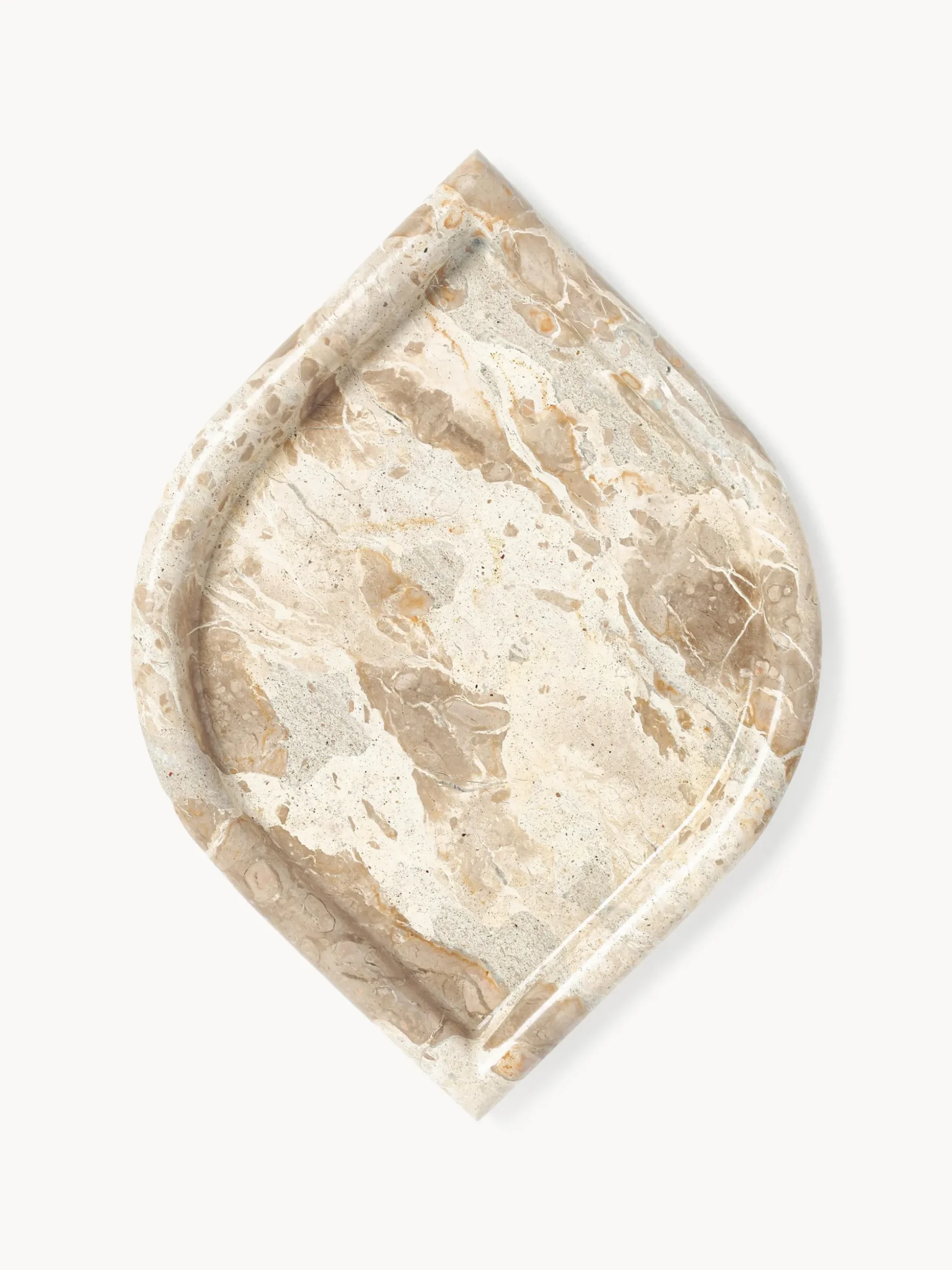 Vassoio decorativo in marmo Maba