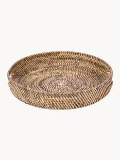 Vassoio decorativo in rattan intrecciato a mano Carry-All