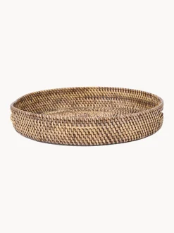 Vassoio decorativo in rattan intrecciato a mano Carry-All
