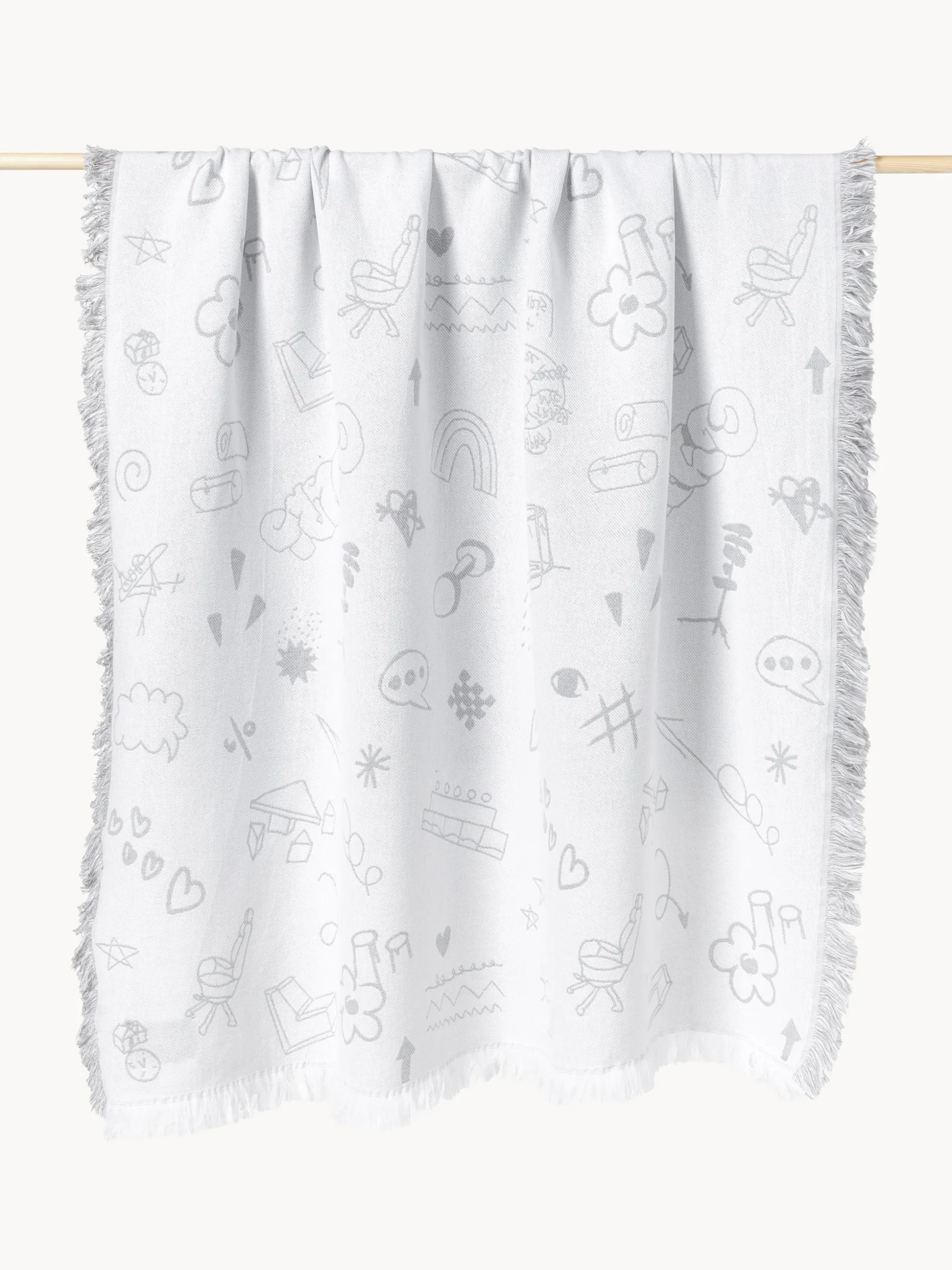 Westwing | Crosby Studios, Coperta reversibile in cotone Jouy
