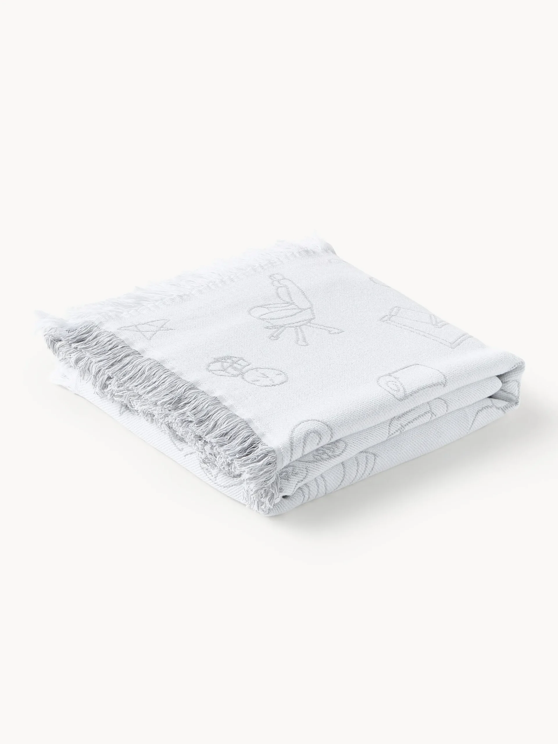 Westwing | Crosby Studios, Coperta reversibile in cotone Jouy