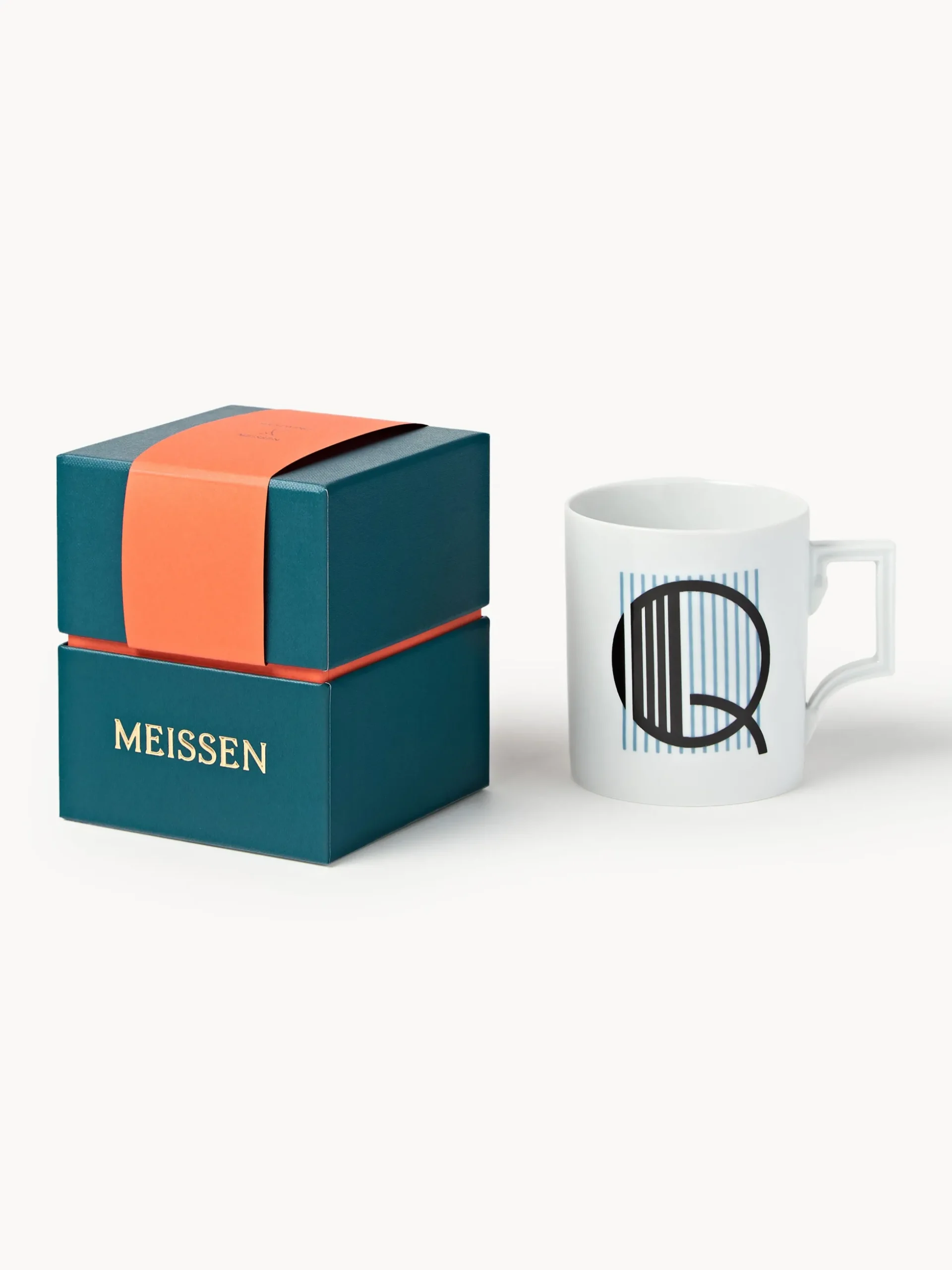 Westwing x MEISSEN, Tazza fatta a mano con motivo decorativo Initials
