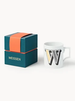 Westwing x MEISSEN, Tazza fatta a mano con motivo decorativo Initials