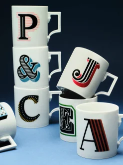 Westwing x MEISSEN, Tazza fatta a mano con motivo decorativo Initials