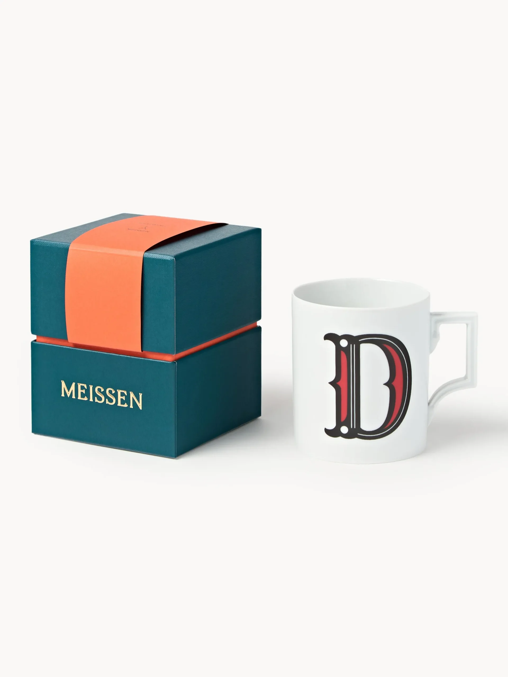 Westwing x MEISSEN, Tazza fatta a mano con motivo decorativo Initials
