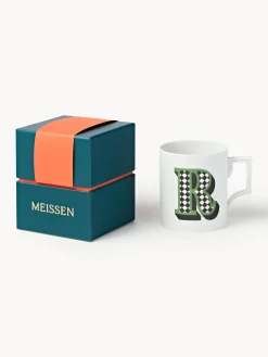 Westwing x MEISSEN, Tazza fatta a mano con motivo decorativo Initials
