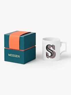Westwing x MEISSEN, Tazza fatta a mano con motivo decorativo Initials