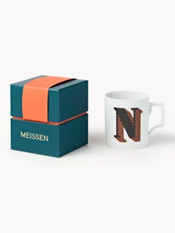 Westwing x MEISSEN, Tazza fatta a mano con motivo decorativo Initials