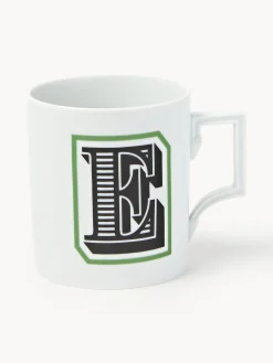 Westwing x MEISSEN, Tazza fatta a mano con motivo decorativo Initials