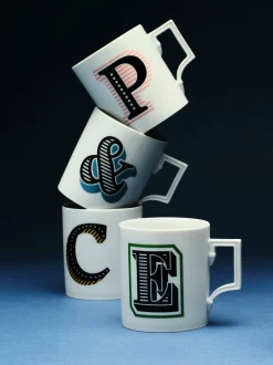 Westwing x MEISSEN, Tazza fatta a mano con motivo decorativo Initials