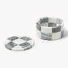Westwing | Crosby Studios, Portagioie in marmo con coperchio Carreaux