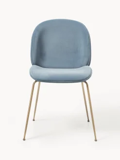 WESTWING x GUBI, Sedia da pranzo in velluto Beetle by Delia Lachance