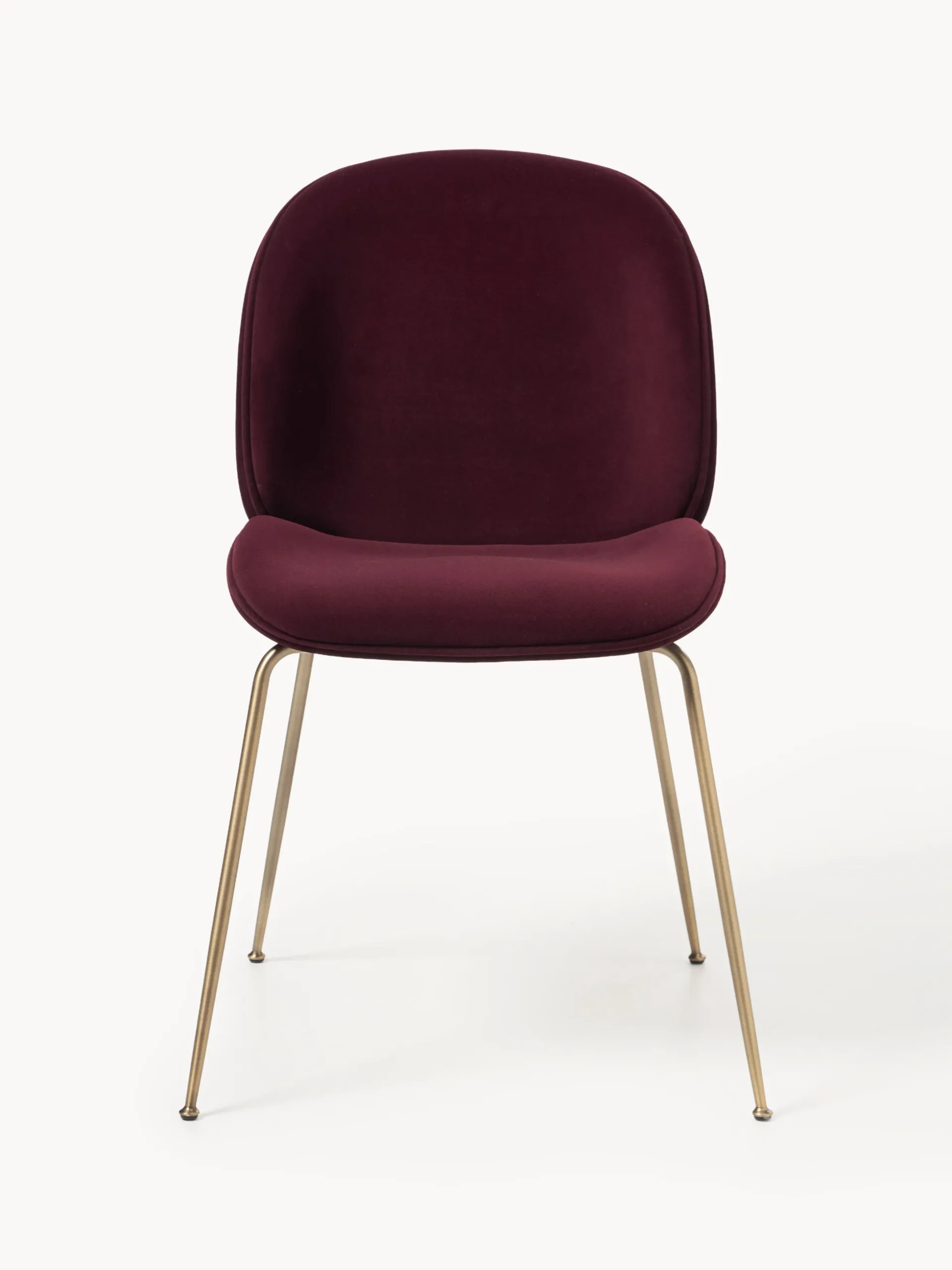 WESTWING x GUBI, Sedia da pranzo in velluto Beetle by Delia Lachance