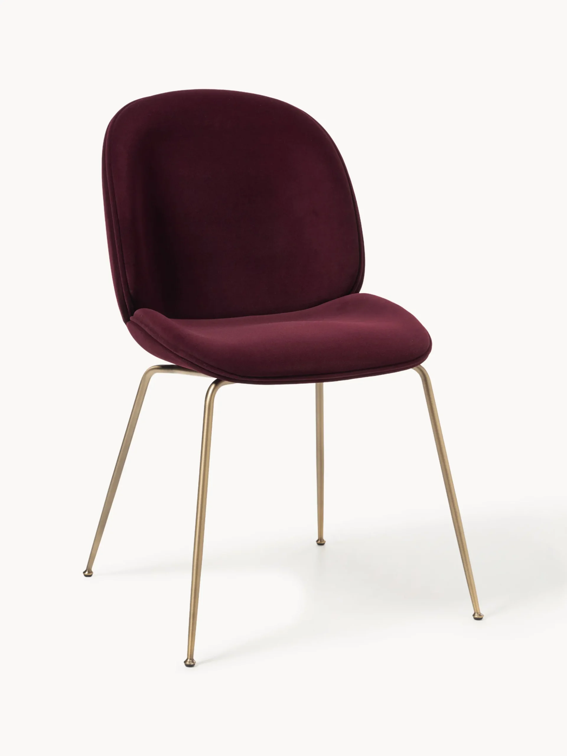 WESTWING x GUBI, Sedia da pranzo in velluto Beetle by Delia Lachance