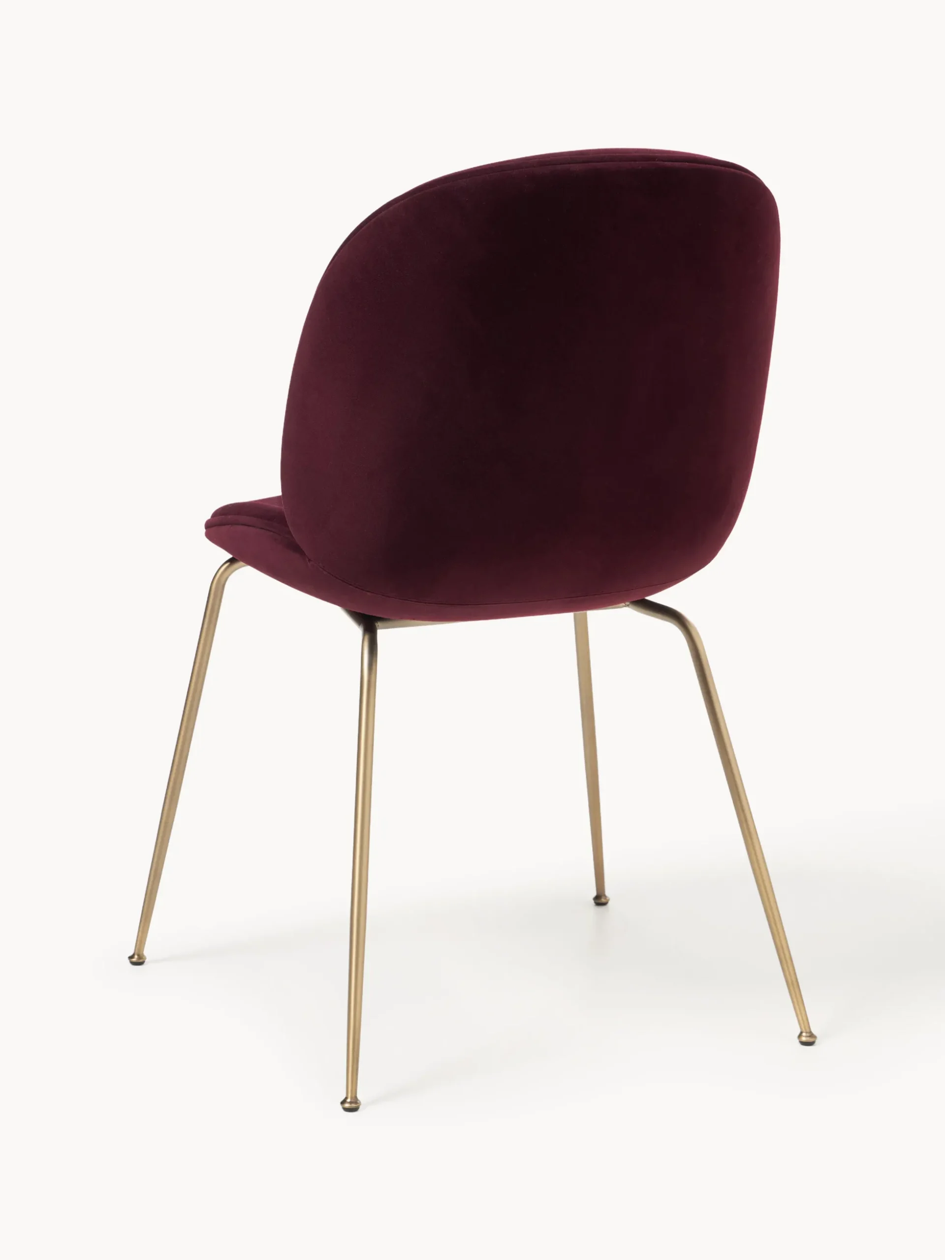 WESTWING x GUBI, Sedia da pranzo in velluto Beetle by Delia Lachance