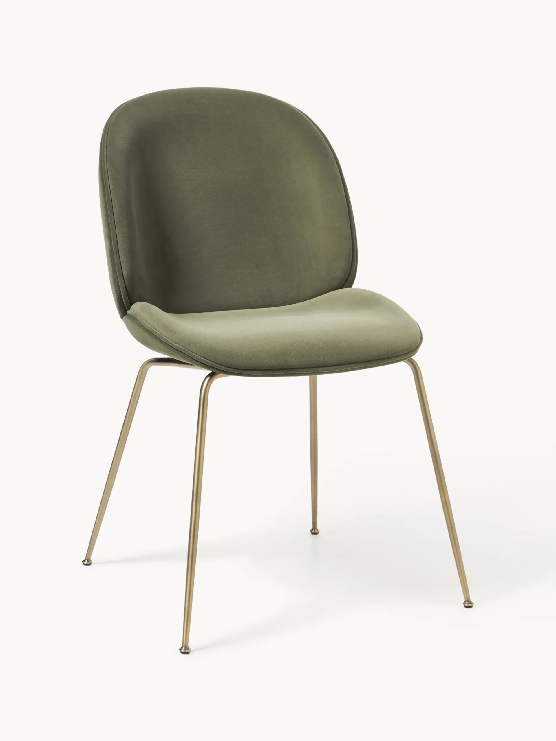 WESTWING x GUBI, Sedia da pranzo in velluto Beetle by Delia Lachance