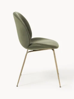 WESTWING x GUBI, Sedia da pranzo in velluto Beetle by Delia Lachance