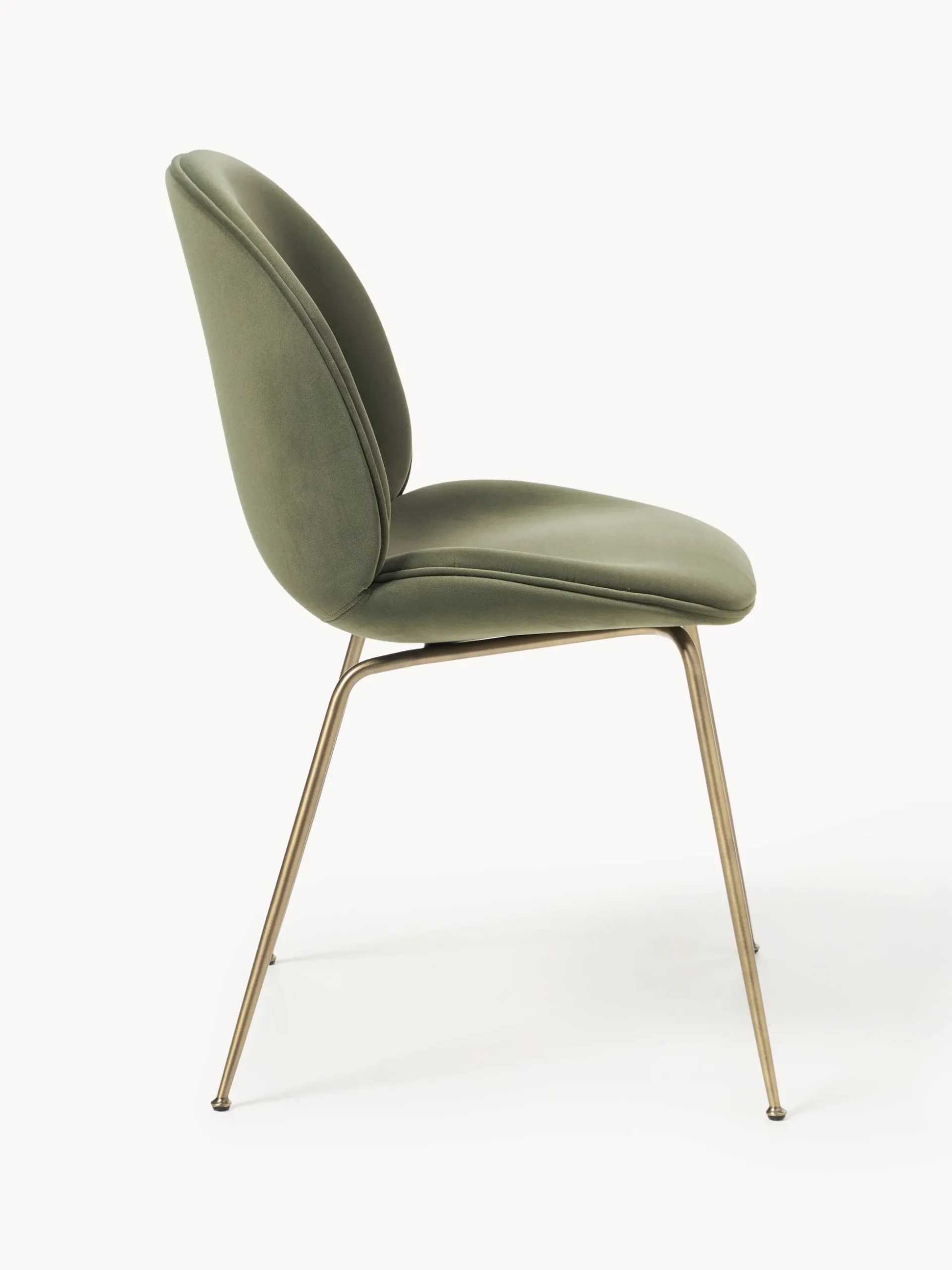 WESTWING x GUBI, Sedia da pranzo in velluto Beetle by Delia Lachance