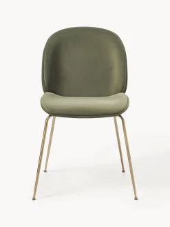 WESTWING x GUBI, Sedia da pranzo in velluto Beetle by Delia Lachance