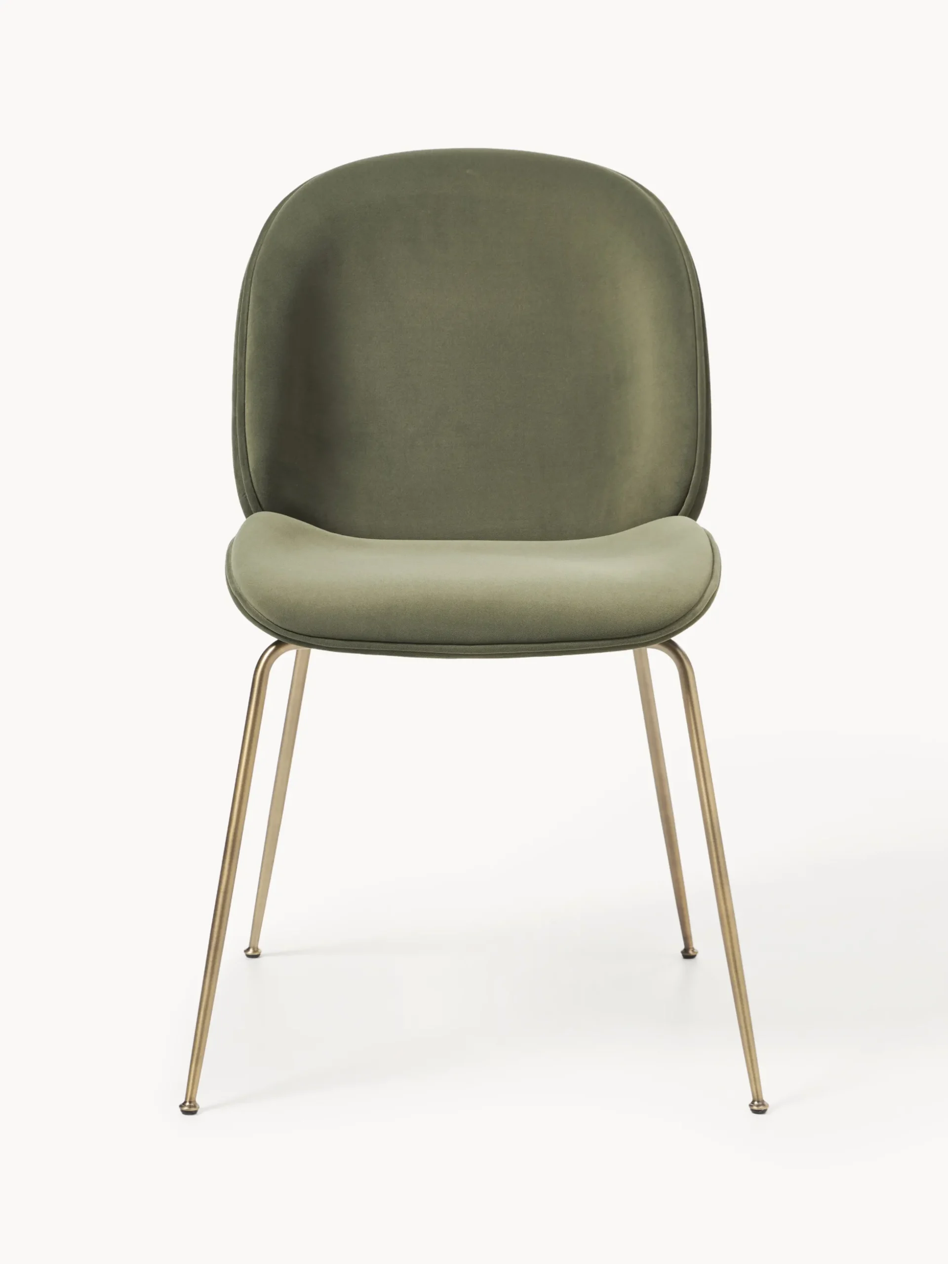 WESTWING x GUBI, Sedia da pranzo in velluto Beetle by Delia Lachance