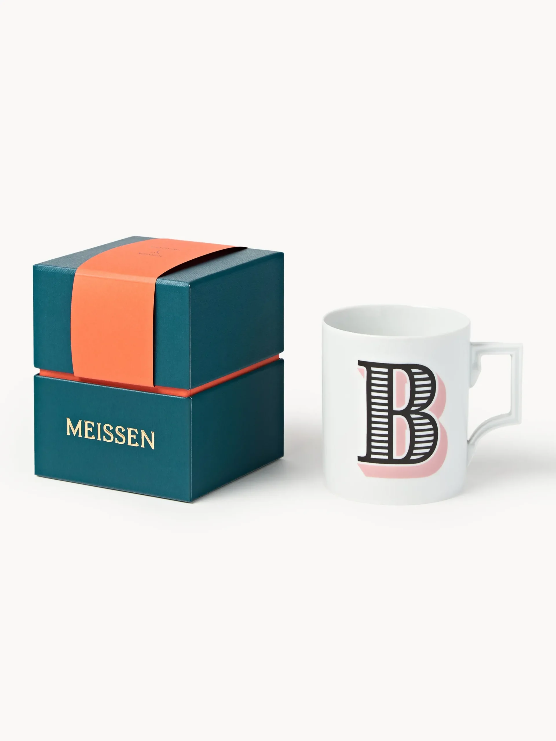 Westwing x MEISSEN, Tazza fatta a mano con motivo decorativo Initials