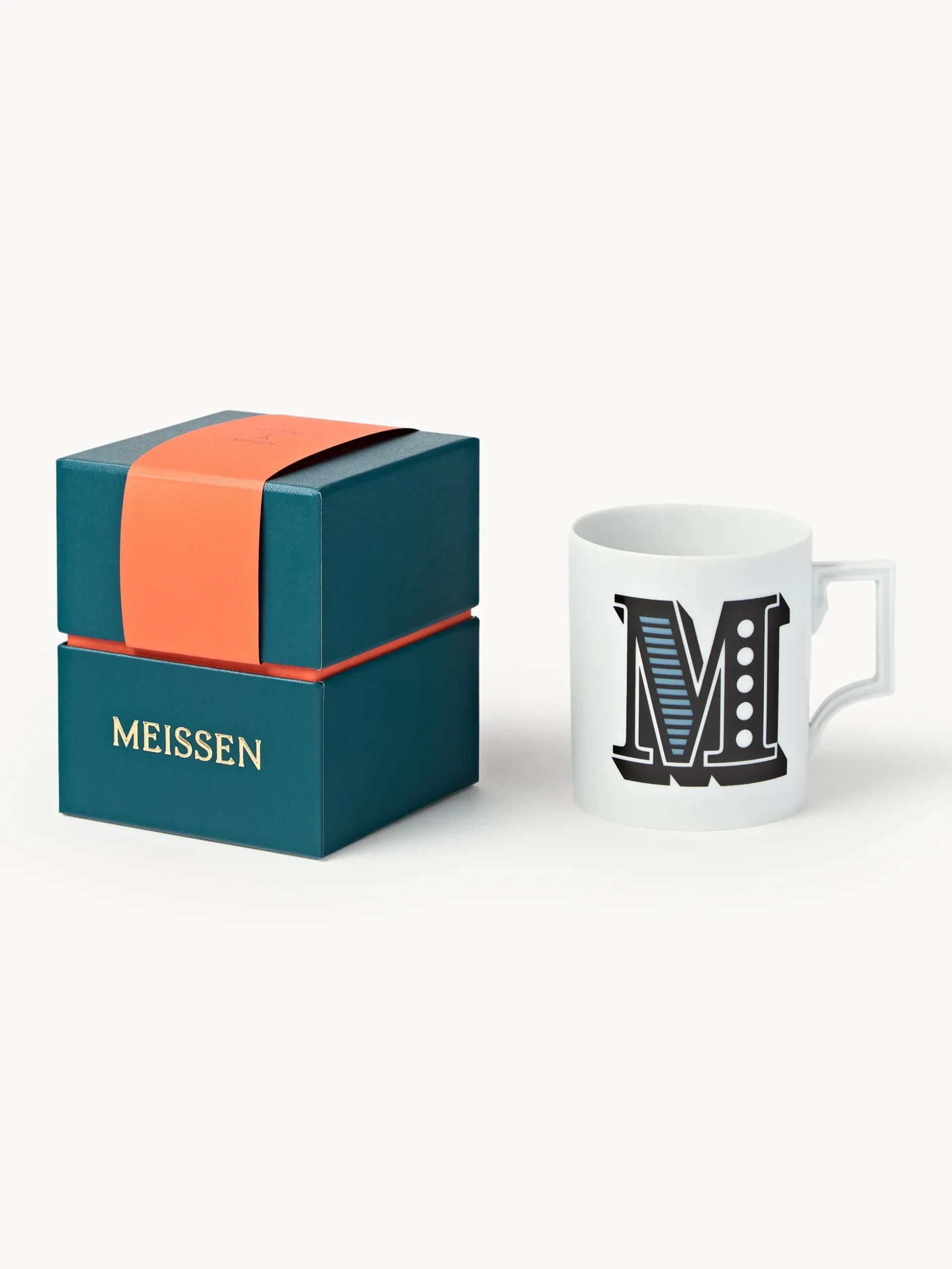 Westwing x MEISSEN, Tazza fatta a mano con motivo decorativo Initials