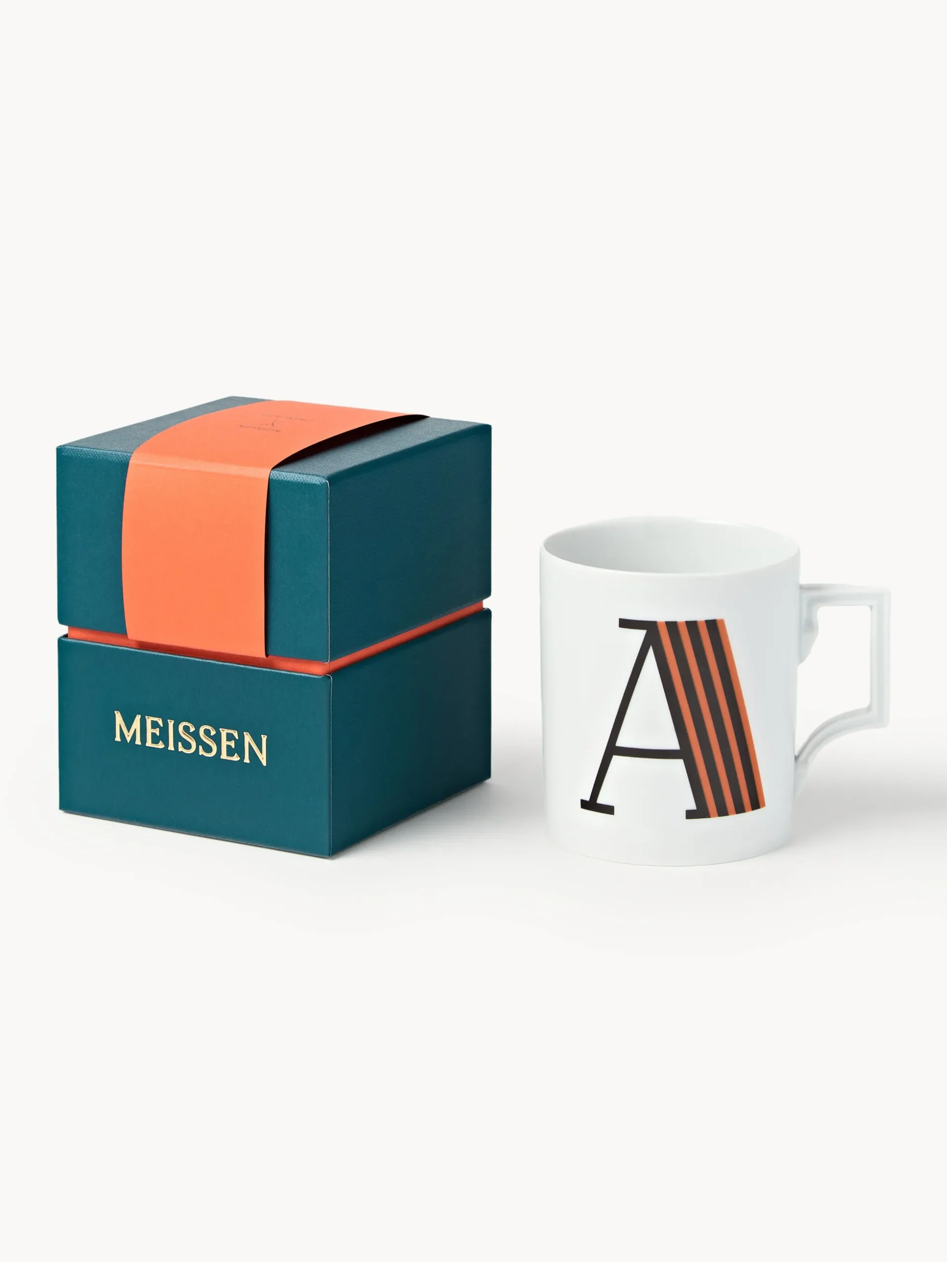 Westwing x MEISSEN, Tazza fatta a mano con motivo decorativo Initials