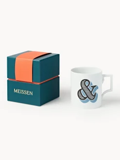Westwing x MEISSEN, Tazza fatta a mano con motivo decorativo Initials
