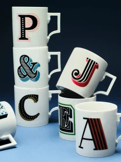 Westwing x MEISSEN, Tazza fatta a mano con motivo decorativo Initials