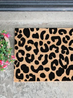 Zerbino in cocco leopardato Leopard